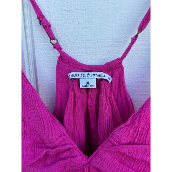 Saltwater Solids O'Neill Pink Fuchsia Mini Dress, Sz XL - Picture 4 of 8